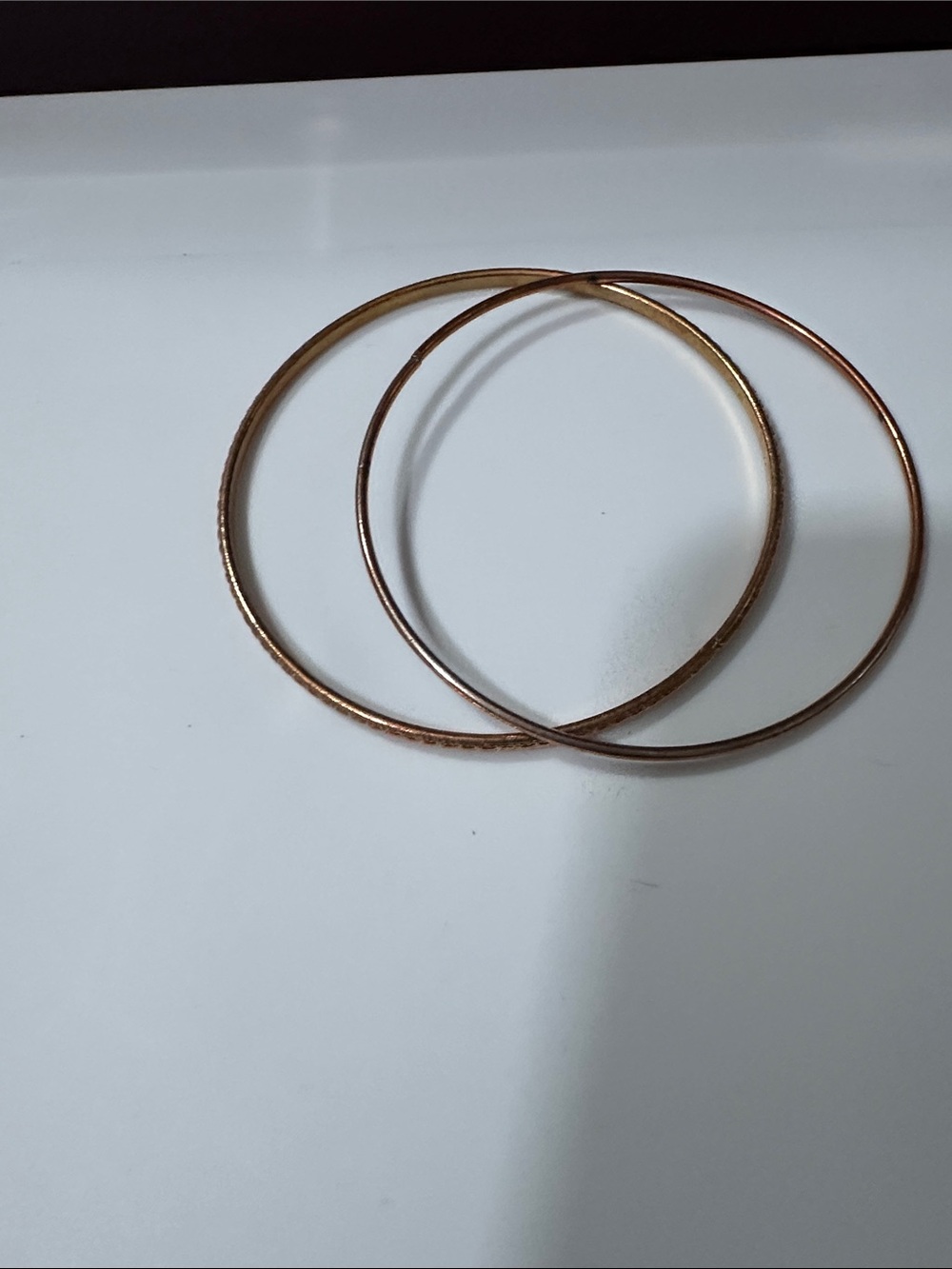 Classic Gold-Tone Thin Bangle Bracelet Set - Women Jewelry